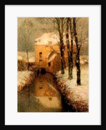 The Canal in Winter, 1901 by Henri Eugene Augustin Le Sidaner