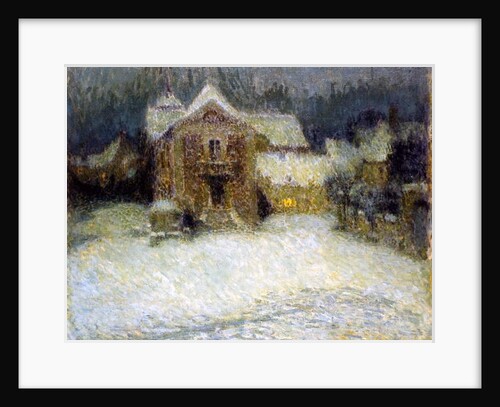 Snow at Gerberoy, 1910 by Henri Eugene Augustin Le Sidaner