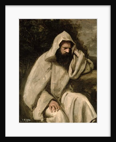 Portrait of a Monk, c.1840-45 by Jean Baptiste Camille Corot