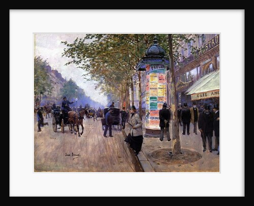 Hailing a Cab by Jean Beraud