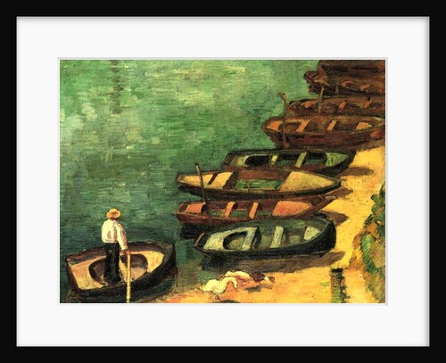 Boats at Pont-Aven, Brittany, 1890 by Emile Bernard