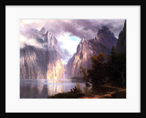 In the Sierra Nevada, c.1861 by Albert Bierstadt