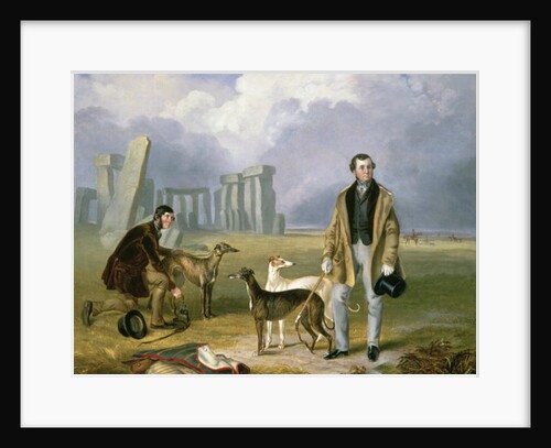 Charles Randell with Greyhounds, 1849 by James Flewitt Mullock