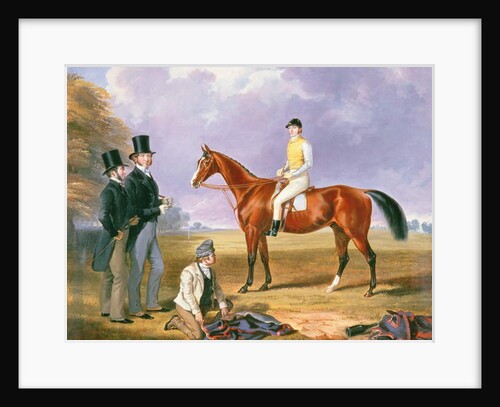 Dr. Fothergill Rowlands of Nantyglo on Tom Llewelyn Brewer's Horse, 'Bold Navy', c.1847-51 by James Flewitt Mullock