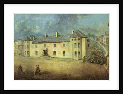 Chartists attacking the Westgate Hotel, Newport on the 4th November 1839 by W. Howell