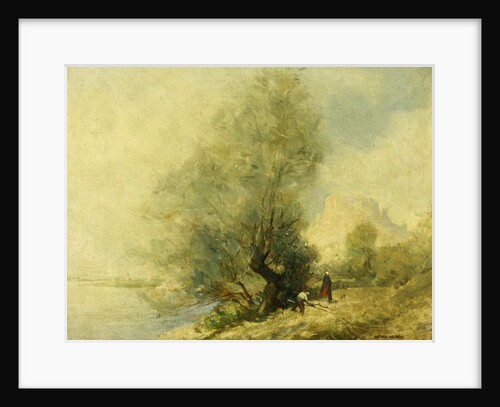 On the Seine near Chateau Gaillard at Les Andeleys between Rouen and Paris by George Murray