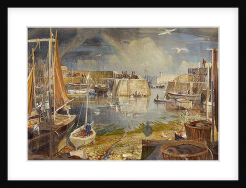 Mevagissey Quay, Cornwall by William Edward Wigley