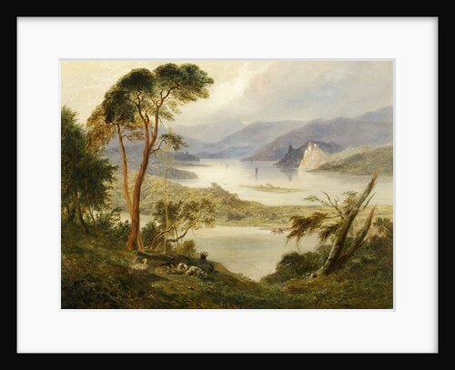 Oberwesel with Schonburg Castle, on the Rhine, 1840 by Joseph Murray Ince