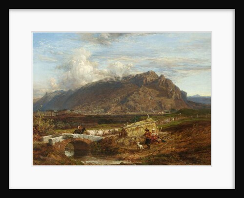 Monte Soracte in Roman Campagna, 1863 by Frederick Lee Bridell