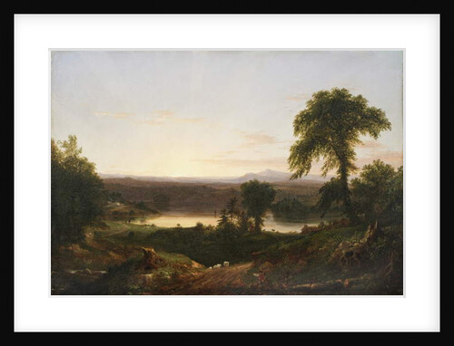 Summer Twilight, A Recollection of a Scene in New England, 1834 by Thomas Cole