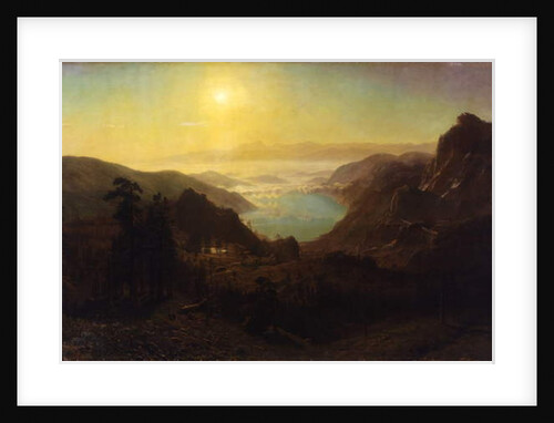 Donner Lake from the Summit, 1873 by Albert Bierstadt