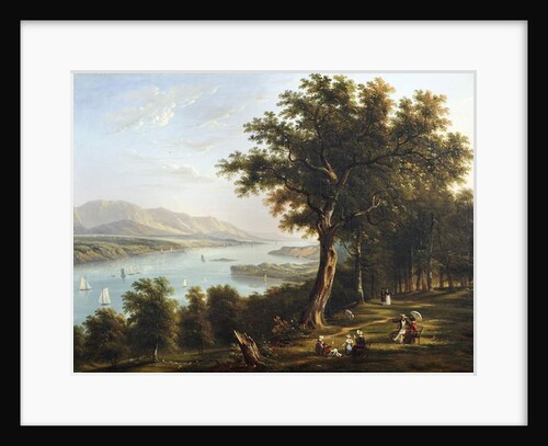 View from Hyde Park on the Hudson River, 1845 by Victor de Grailly
