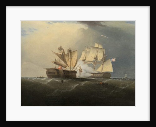 Capture of H.M.S. Macedonian by the U.S. Frigate United States, after Thomas Birch, 1813 by American School