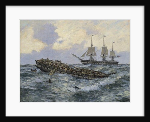 Engagement between the U.S. Frigate Constitution and H.M.S. Guerriere, 1895 by Carlton Theodore Chapman