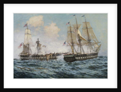 Engagement Between the U.S. Frigate 'Constitution' and H.M.S. 'Java', 1896 by Carlton Theodore Chapman