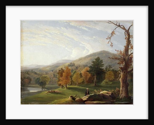 View Among the Helderbergs, Catskills in the Distance, 1850 by James McDougal Hart