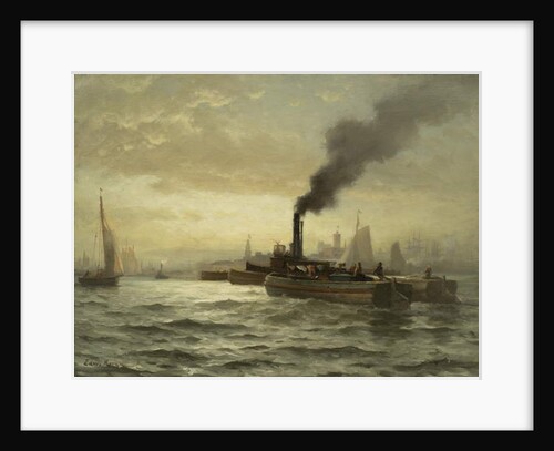 New York Harbor, N.Y.C, 1880 by Edward Moran