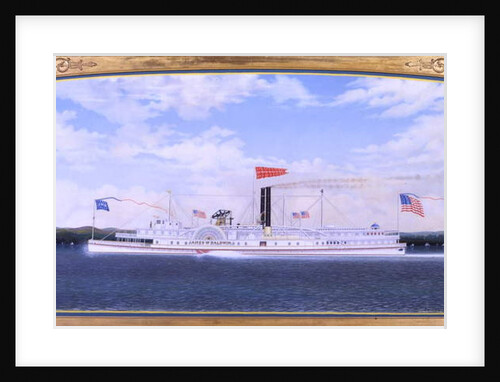 Steamboat 'James W. Baldwin', 1865 by James Bard