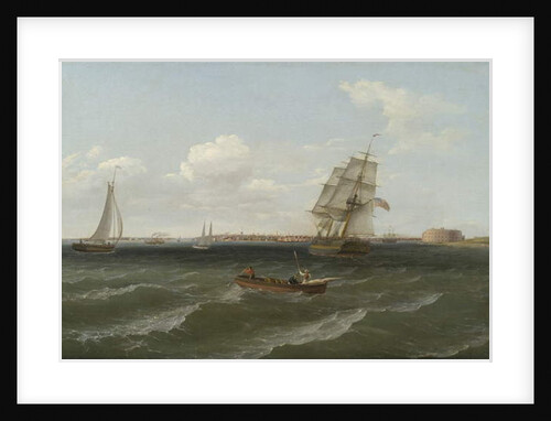 New York Harbor, 1813 by Thomas Birch