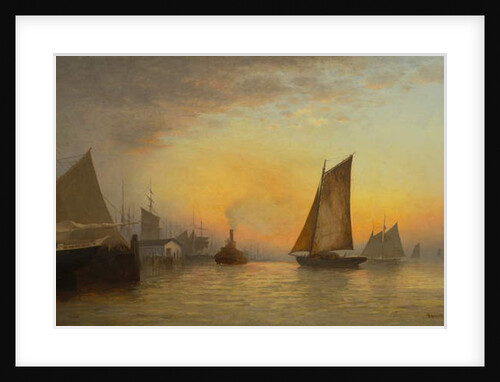 New York Harbor, N.Y., 1880 by Francis Augustus Silva