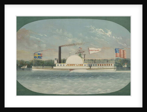 Steamboat 'Jenny Lind', 1850 by James Bard