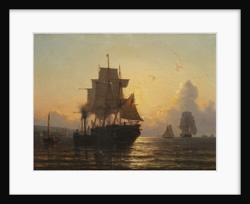 Tropical Sunset at Sea, 1861 by Mauritz Frederik Hendrik De Haas