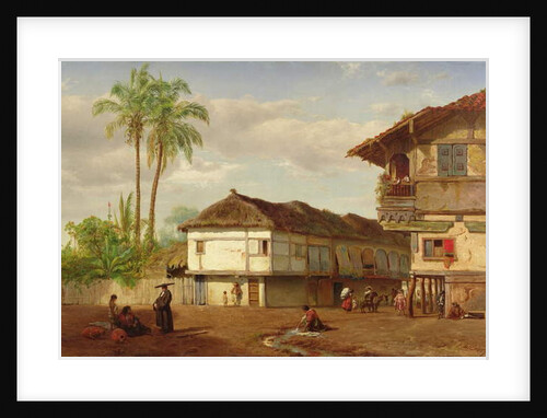 Street View of Guayaquil, Ecuador, 1859 by Louis Remy Mignot