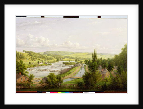 Mohawk River at Little Falls, New York, 1892 by William Rickarby Miller