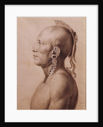 Cachasunghia, an Osage Warrior, 1806 by Charles Balthazar Julien Fevret de Saint-Memin