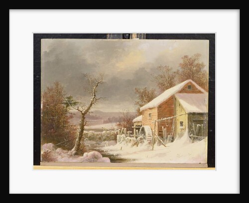 Old Mill in Winter, 1861 by George Henry Durrie