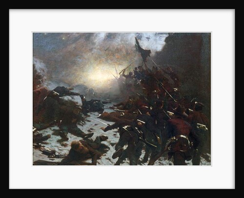 Charging of the Battery, 1882 by Gilbert Gaul