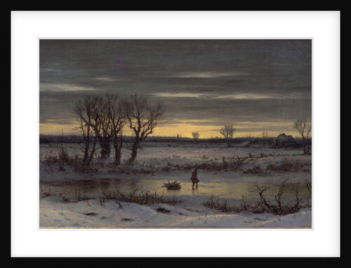 Winter Twilight Near Albany, 1858 by George Henry Boughton