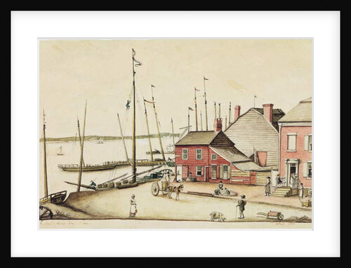 Hudson's River, Day Street, 1810 by Anne Marguerite Hyde de Neuville