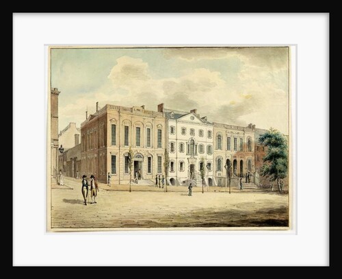 North-east corner of Wall and William Streets, New York City, 1798 by Archibald Robertson