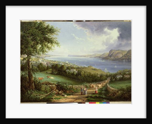 View of the Hudson River from near Sing Sing, New York, c.1850 by Robert the Younger Havell