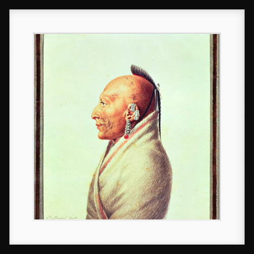Indian Chief of the Little Osages, c.1807 by Charles Balthazar Julien Fevret de Saint-Memin