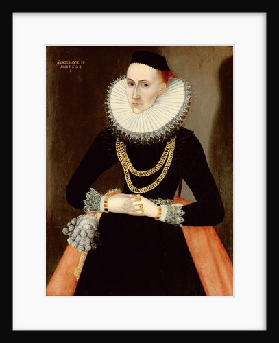 Portrait of a Young Lady, 1608 by German School