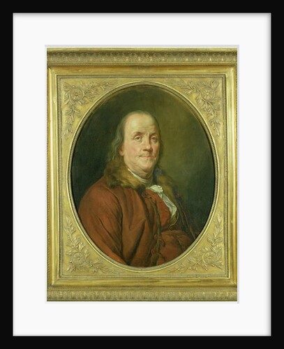 Portrait of Benjamin Franklin, after a portrait by Joseph Siffrede-Duplessis c.1780-90 by Alexander Roslin