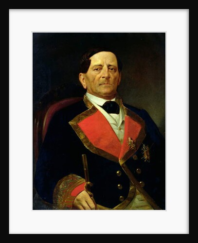 Portrait of Antonio Lopez de Santa Ana, c.1858 by Paul L'Ouvrier