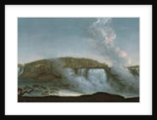 Niagara Falls from under Table Rock, 1808 by John Trumbull