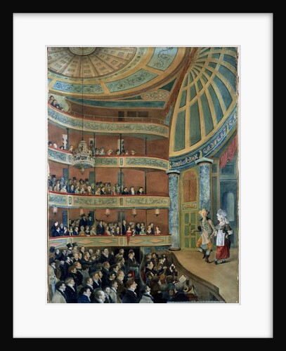 Interior of The Park Theatre, New York City, 1822 by John Searle