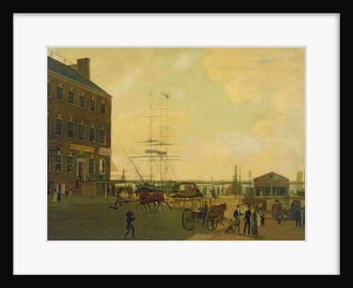 Foot of Cortlandt Street, New York City, c.1818-49 by American School