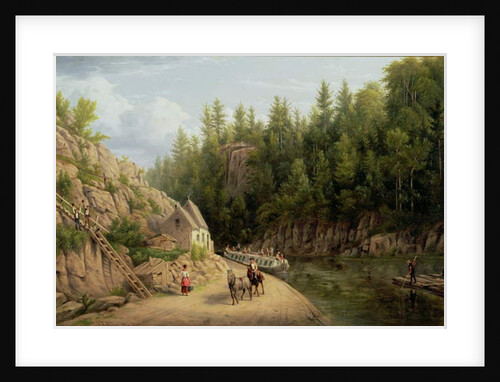 Erie Canal at Little Falls, New York, 1884 by William Rickarby Miller