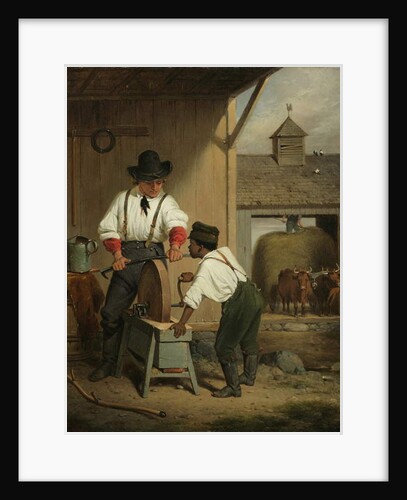 The Scythe Grinder, 1856 by Francis William Edmonds