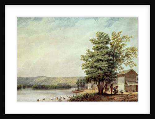 Cirro Cumulus - Houses on a Tobacco Plantation, Virginia, c.1830-40 by George Harvey