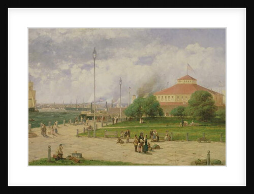 New York Harbour and Castle Garden, 1885 by Andrew Melrose