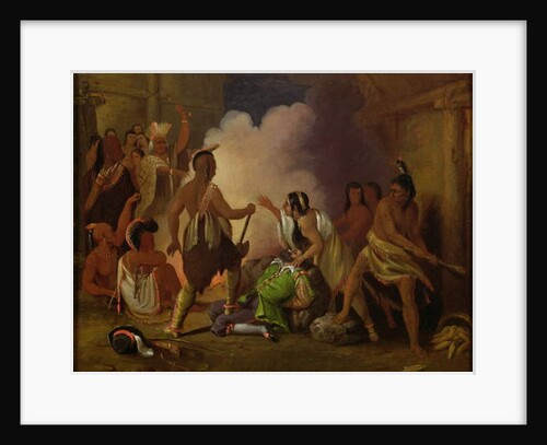 Pocahontas saving the life of Captain John Smith, c.1836-40 by John Gadsby Chapman