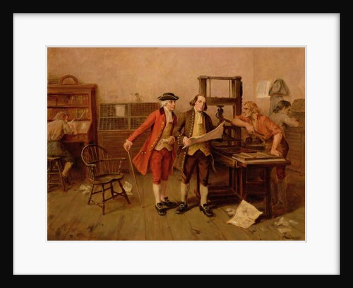 Benjamin Franklin, Printer, c.1928 by John Ward Dunsmore