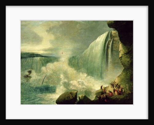 Blondin Crossing the Niagara Falls on a Tightrope, c.1859-60 by American School