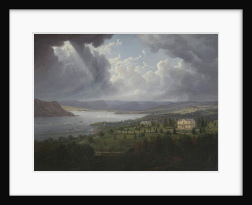 View of the Hudson River from Tarrytown Heights by Robert the Younger Havell